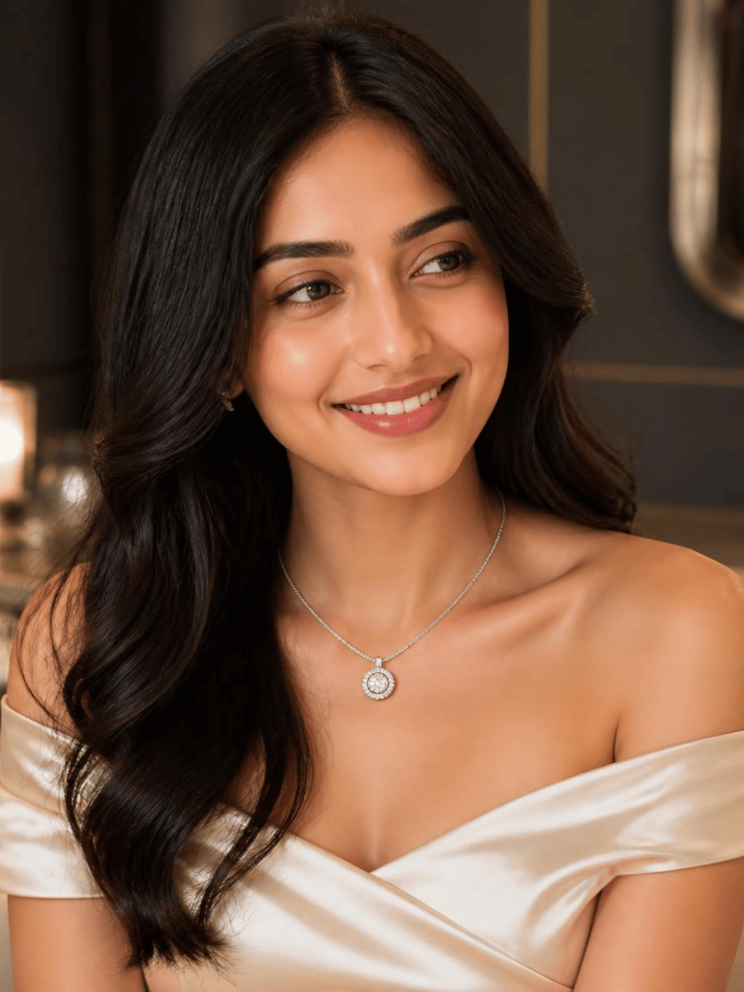 Celeste Diamond Pendant Necklace