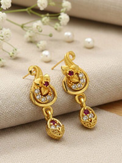 Gold plated earring